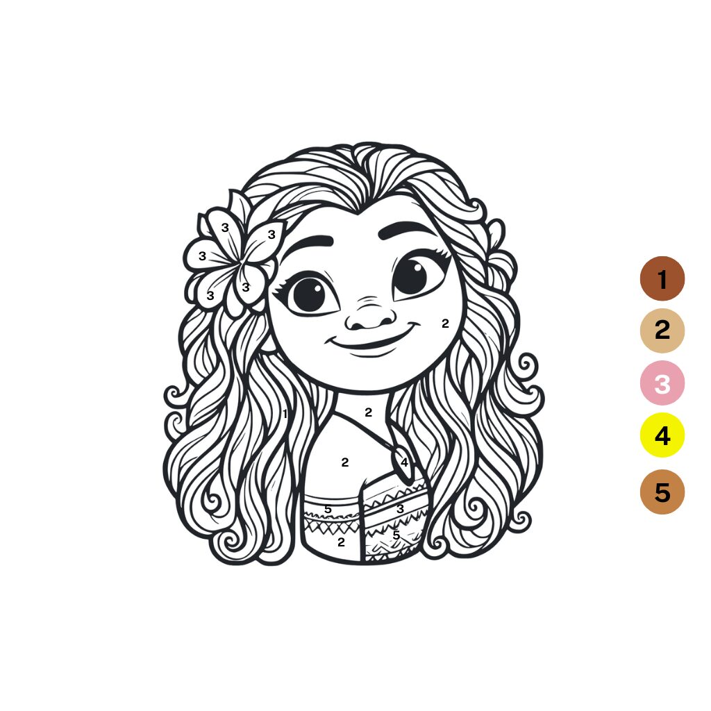 Coloriages Vaiana 2