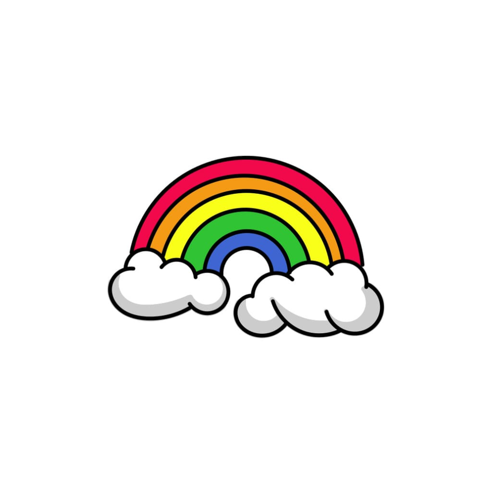 Coloriages arc-en-ciel amusants