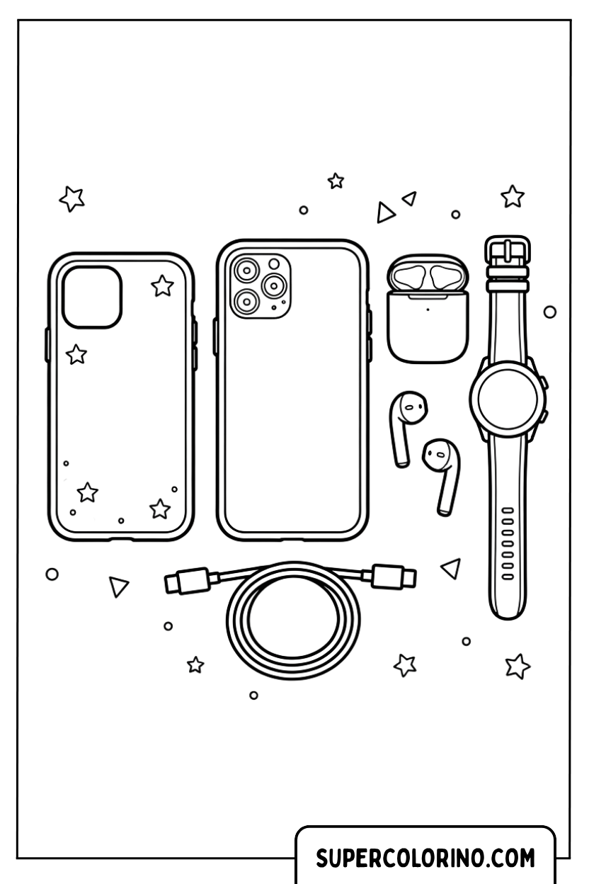 Colorare lo smartphone iPhone con smartwatch e accessori tech