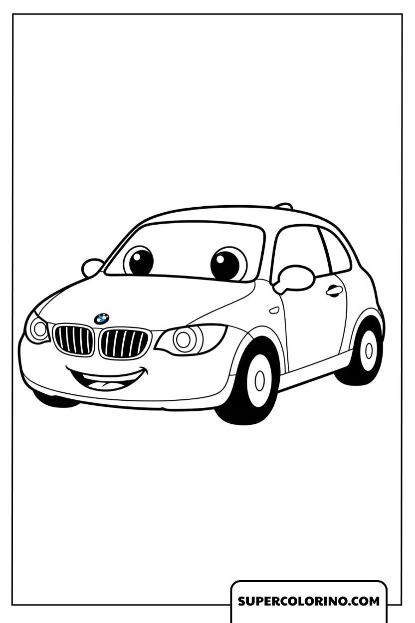 BMW-Cartoon-Zeichnungen bezaubernd