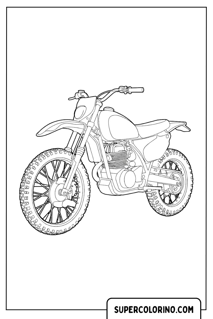 Coloriages de motocross tout-terrain