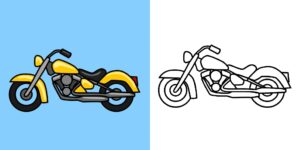 Malvorlagen Motorrad ft