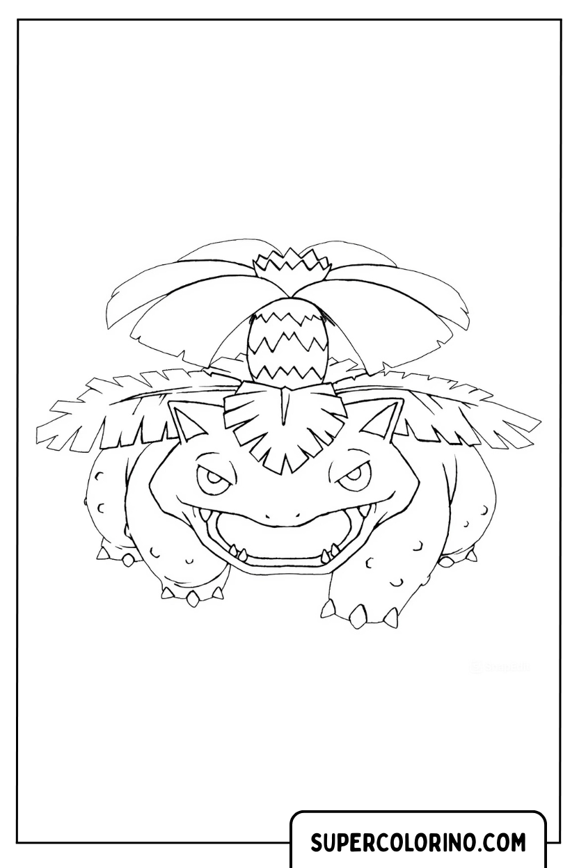 Venusaur kleurplaat