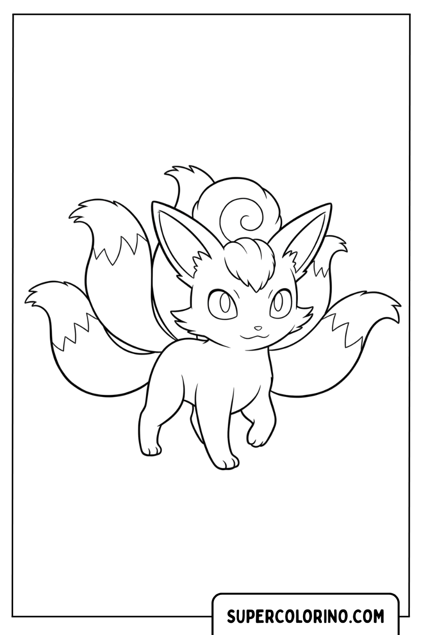 Vulpix-kleurplaten