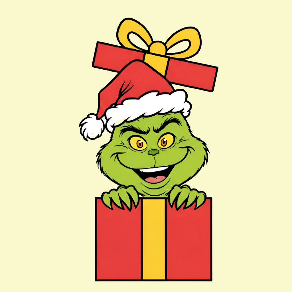Coloriage Grinch nach Zahlen