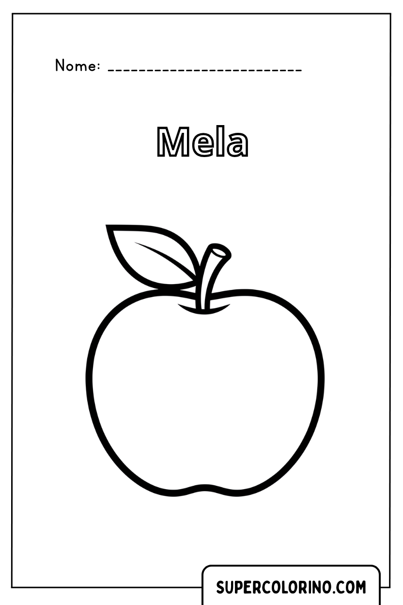 Designo Apfel zum Ausmalen