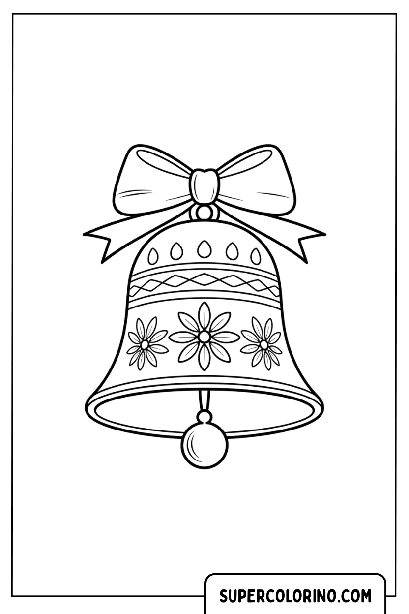 Mandala-Weihnachtsglocken-Zeichnungen