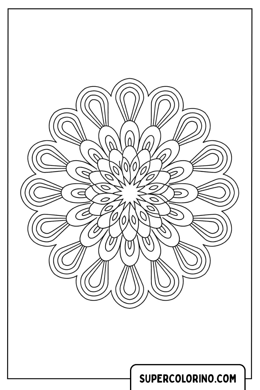 Dekorative Blumen-Mandala-Designs