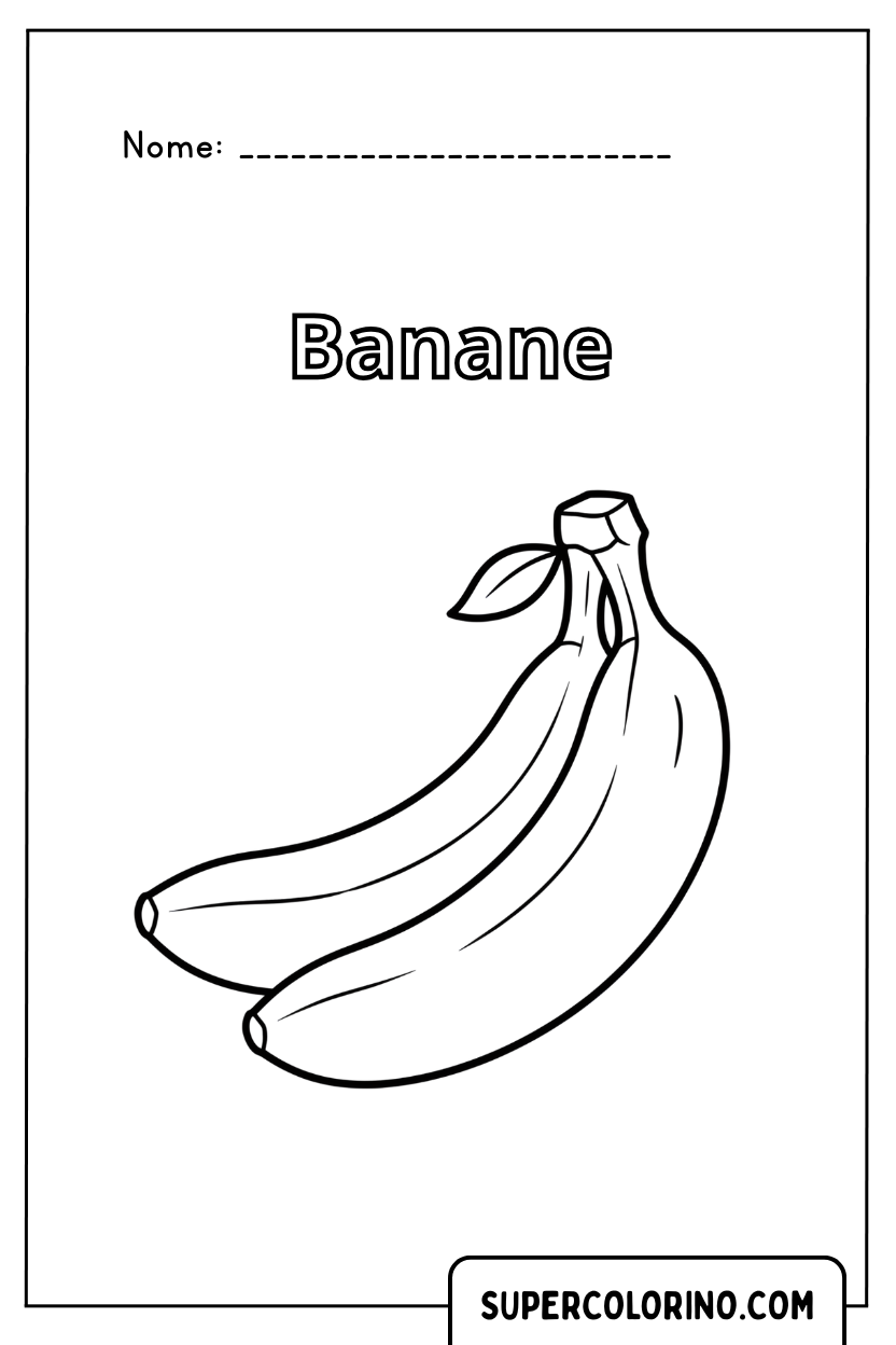Malvorlage Banane