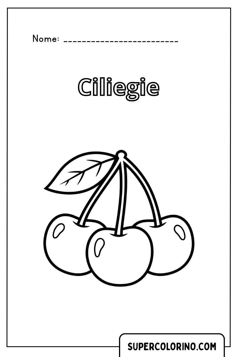 Malvorlage Kirschen