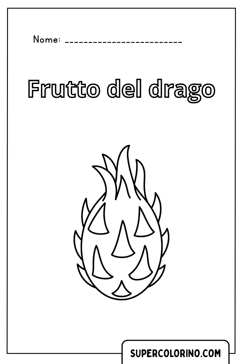 Malvorlage Drachenfrucht