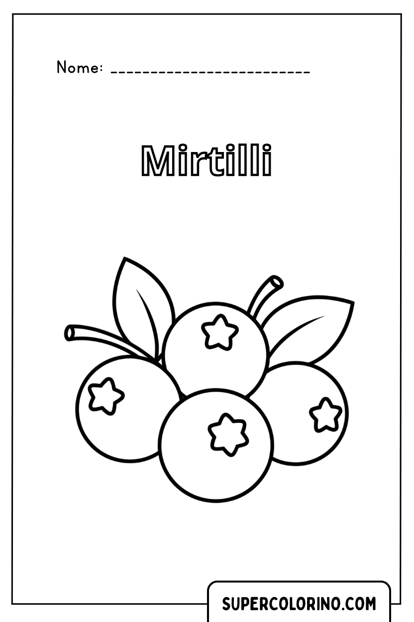 Malvorlage Blaubeeren