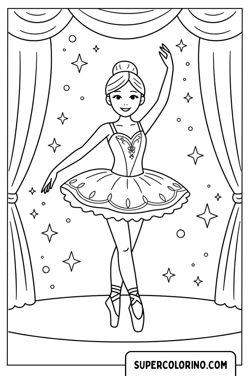Klassische Pirouette-Malseite