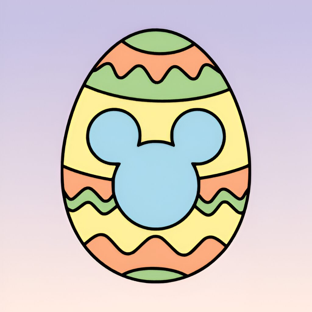 Coloriage sur le thème des œufs de Pâques par numéro