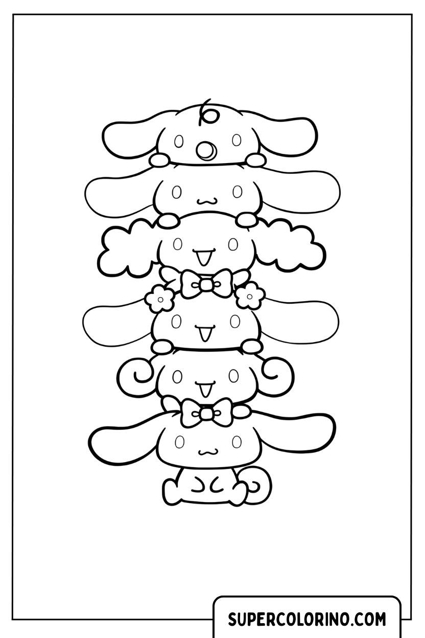 Cinnamoroll Tower Kawaii Malvorlage