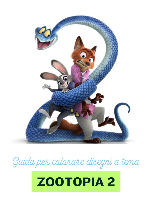 Guida per colorare disegni a tema Zootopia 2