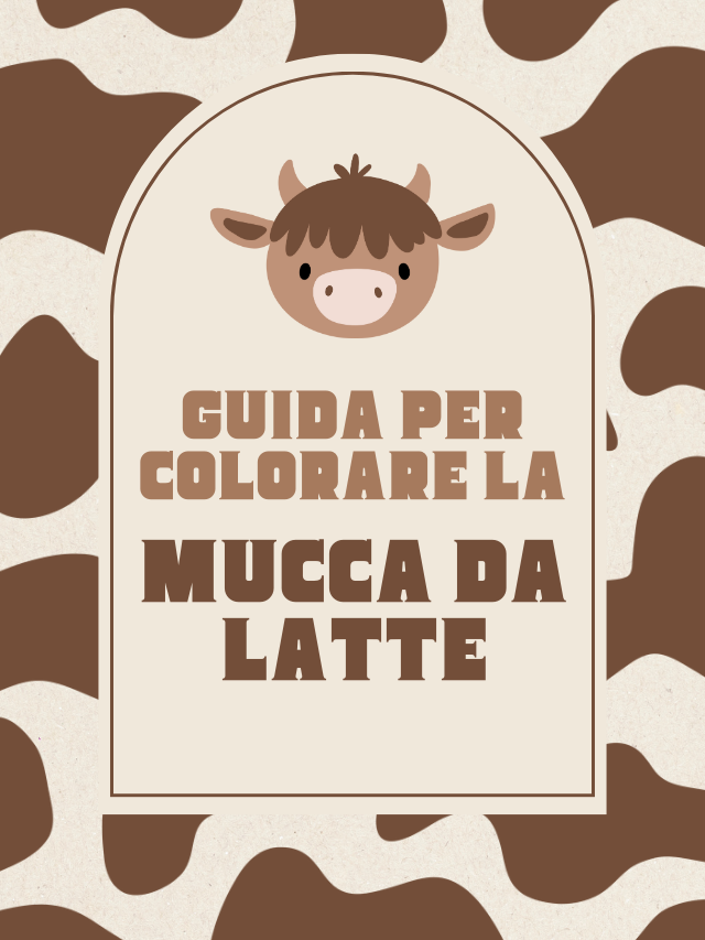 Guida per colorare la mucca da latte