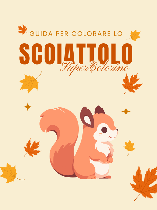Guida per colorare lo scoiattolo
