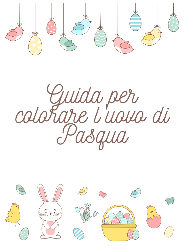 Guida per colorare l’uovo di Pasqua