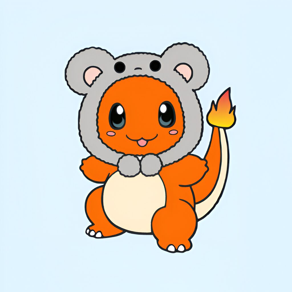 Genummerde kleurplaat met Charizard