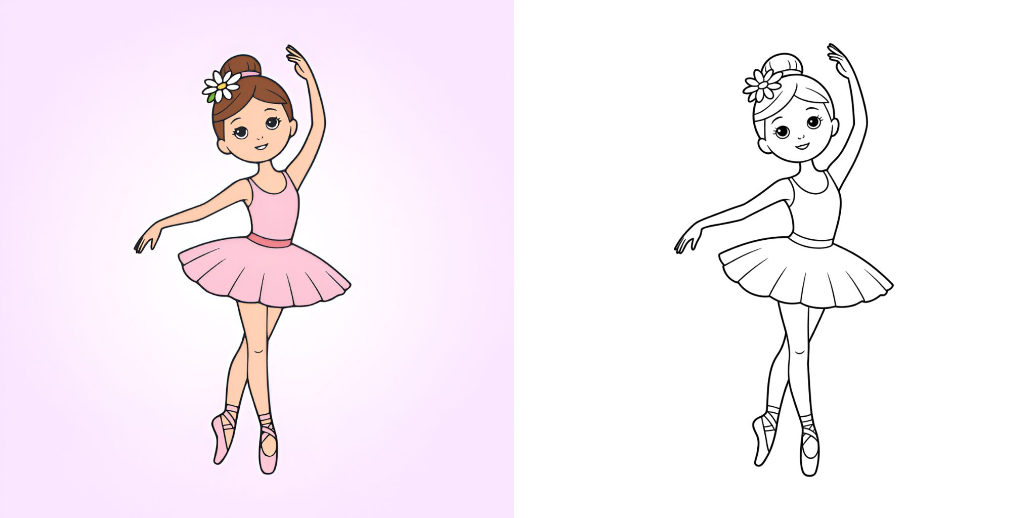 Ballerina Malvorlage ft