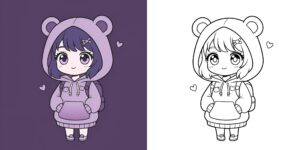 disegni anime ragazze ft
