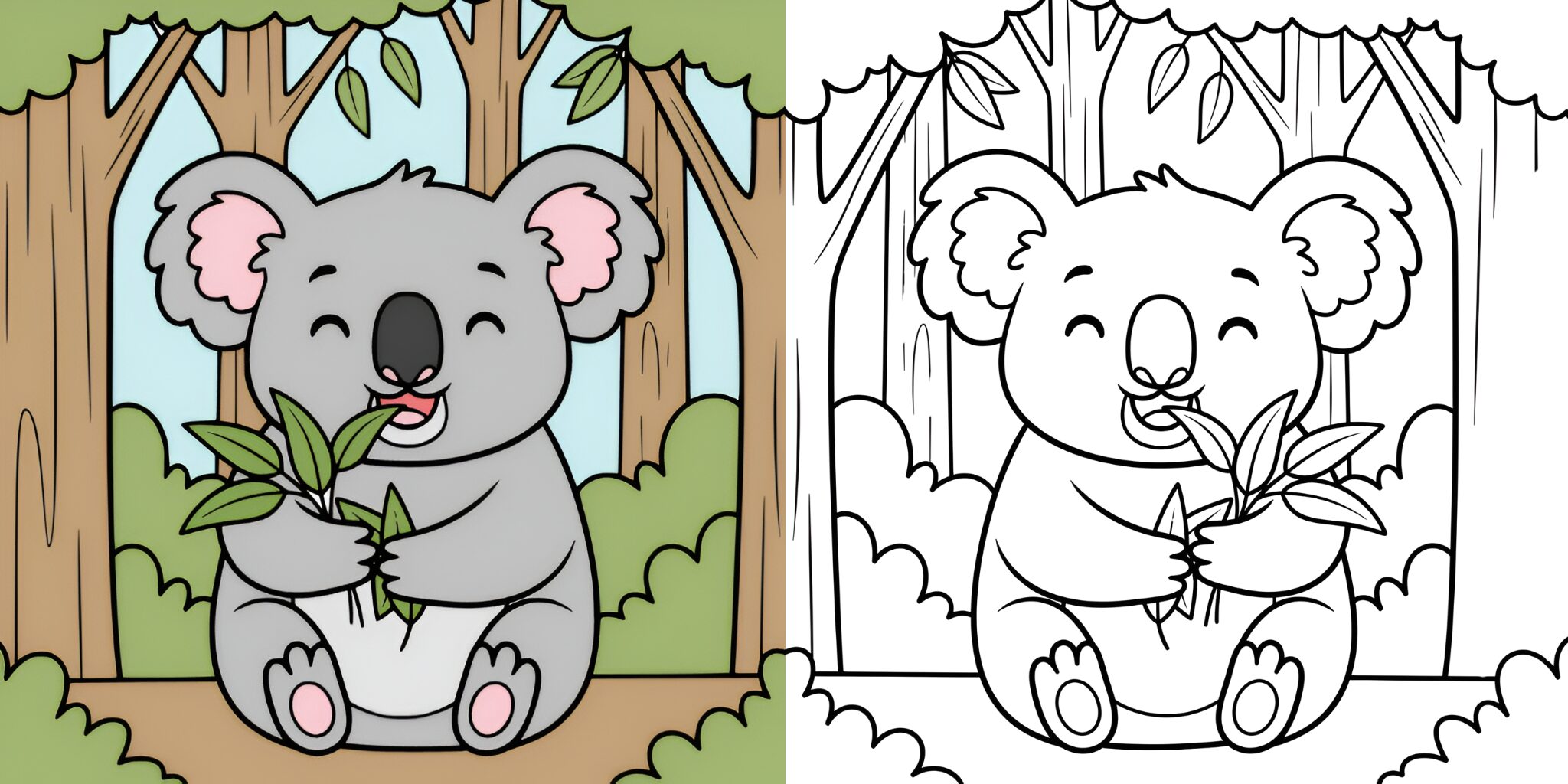 coloriages koala ft