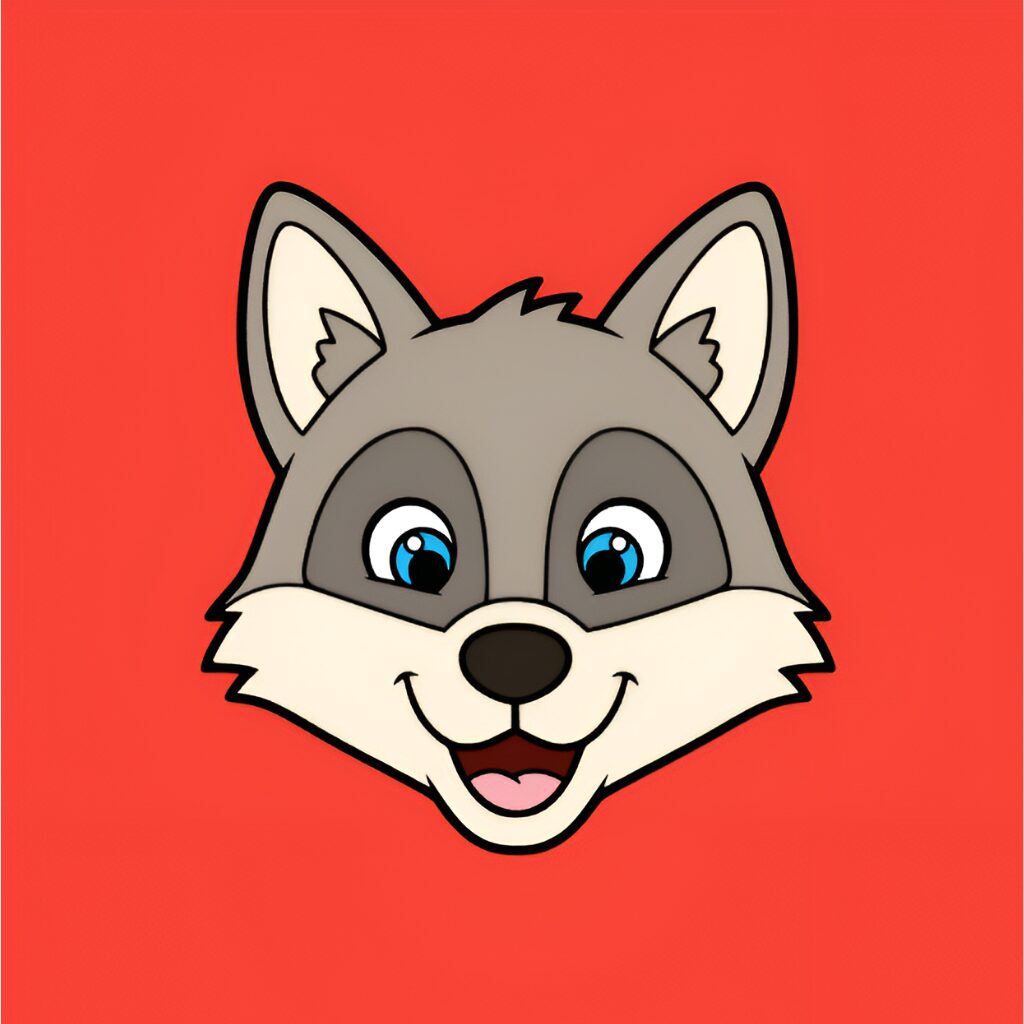 Malen nach Zahlen Wolf