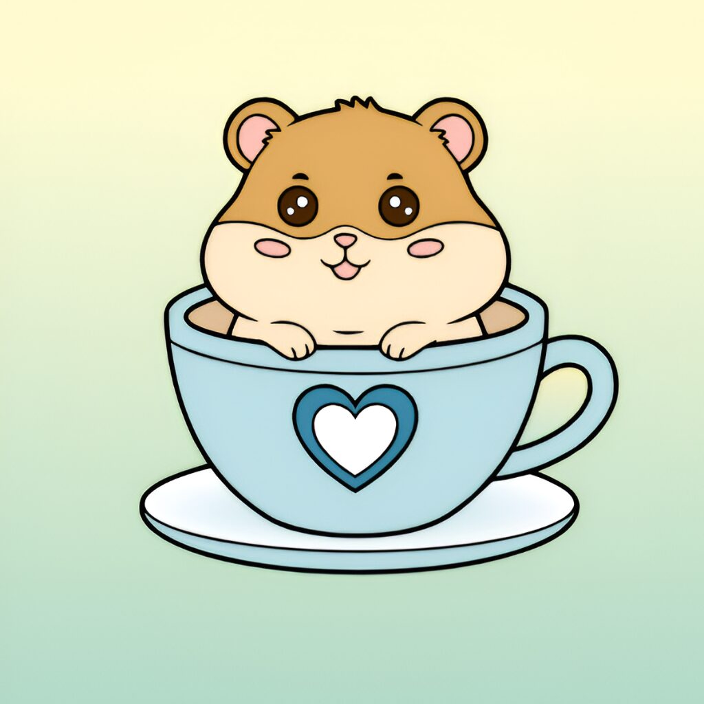 Malvorlagen für Hamster nach Zahlen