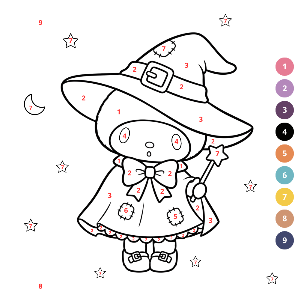 Coloriages Ma Mélodie par numéros