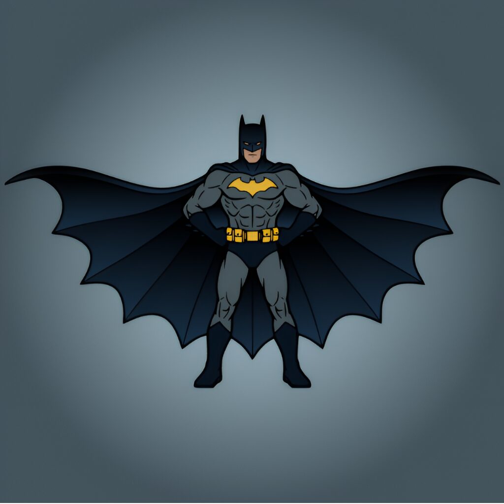 Batman-Malvorlagen nach Zahlen