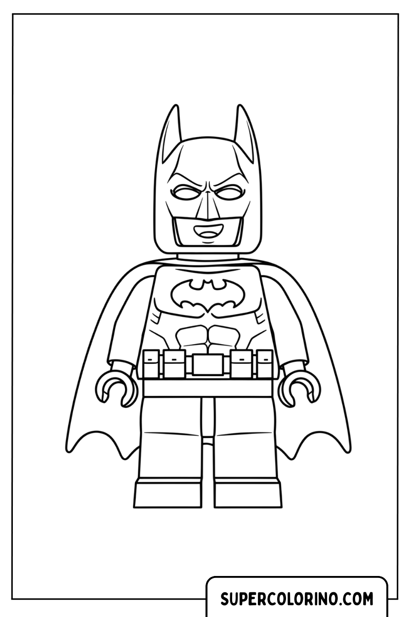 Batman-Malseite in LEGO-Version