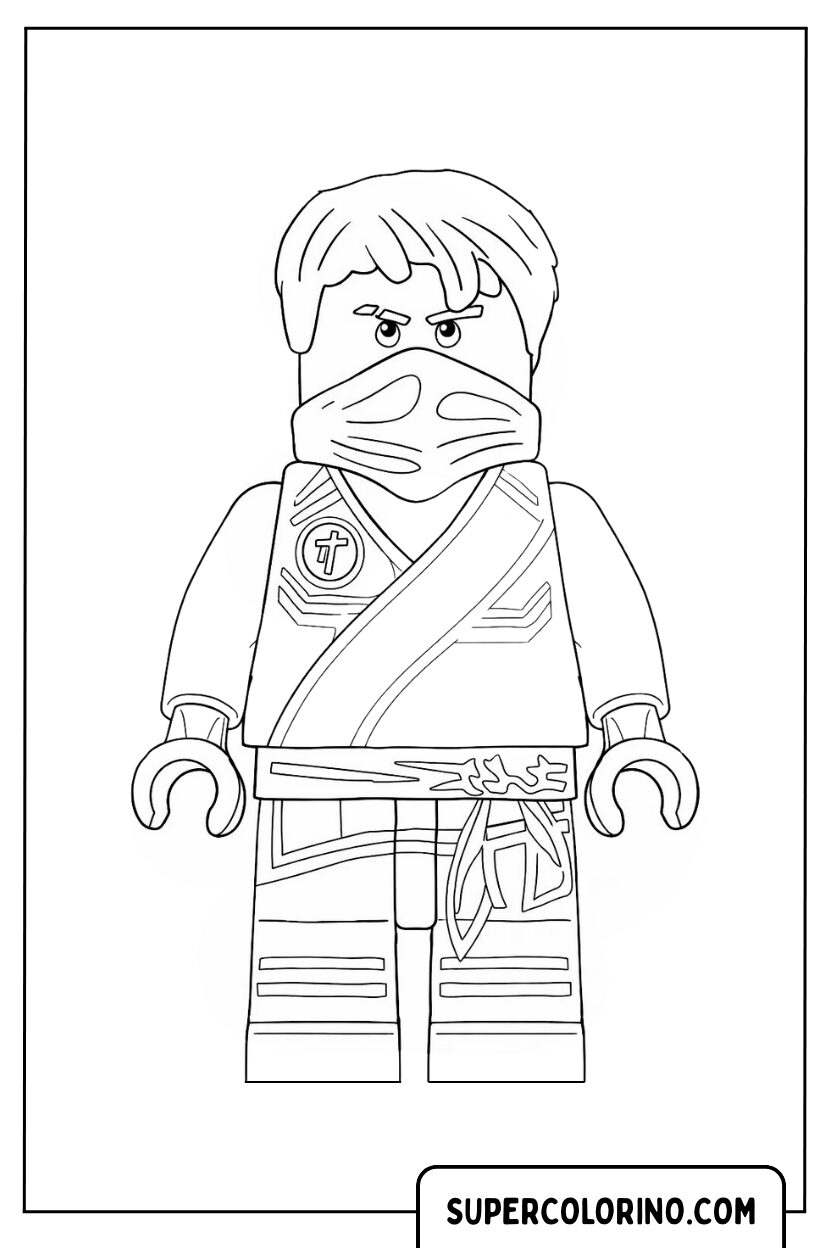Coloriage Jay le ninja éclair