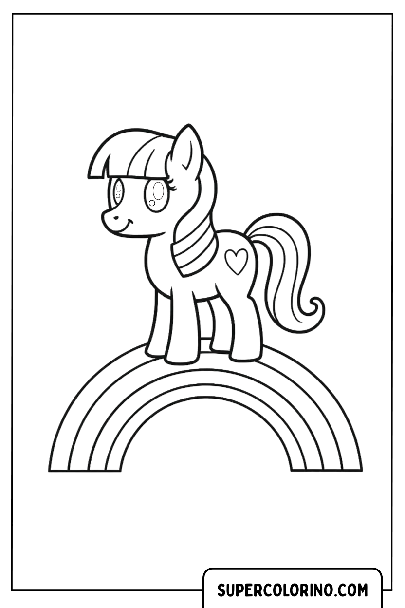 Dessin de Twilight Sparkle ci-dessus