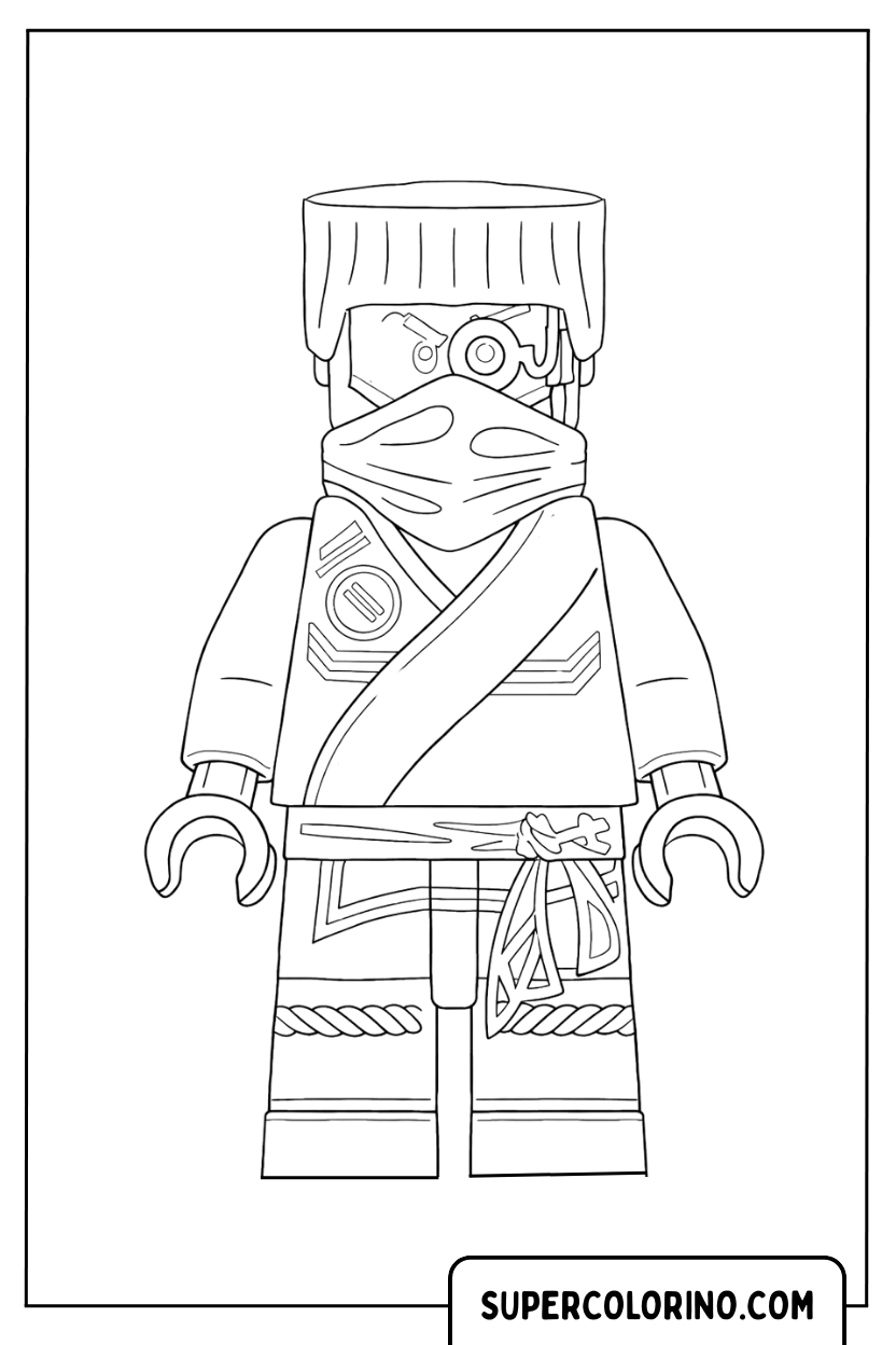 Coloriage Zane avec un oeil robotique pour Colorier