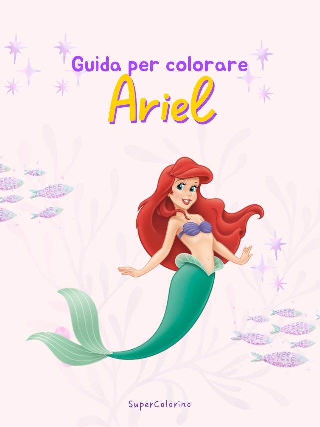 Guida per colorare Ariel