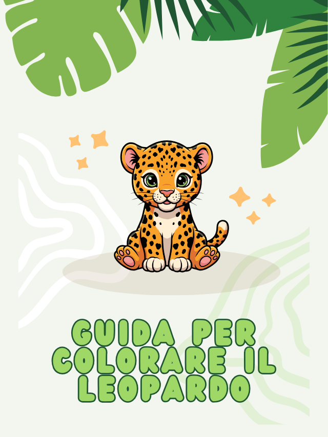 Guida per colorare il leopardo