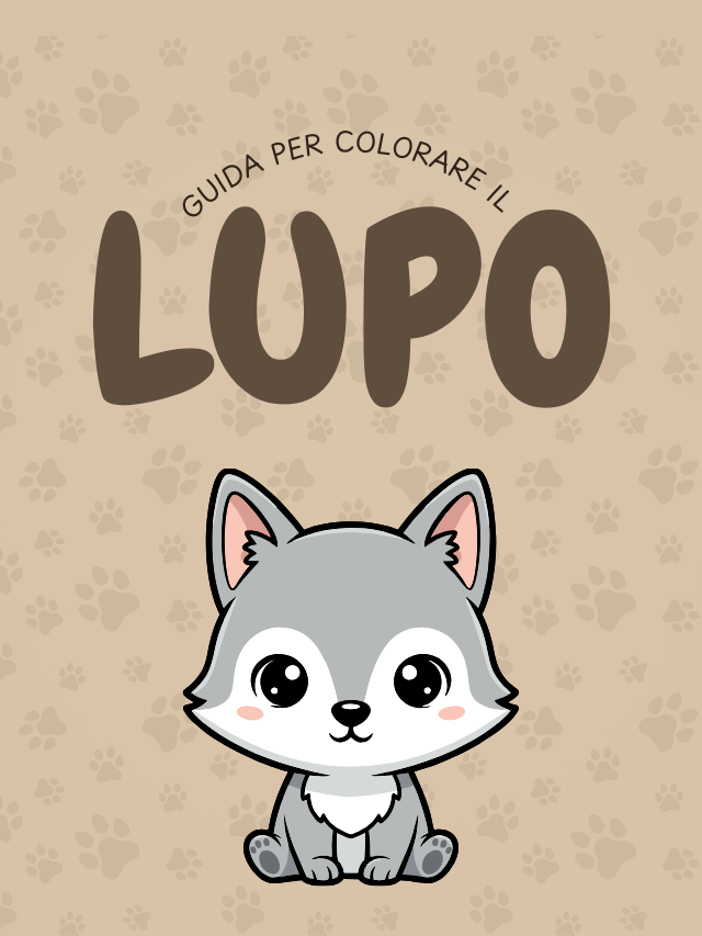 Guida per colorare il lupo