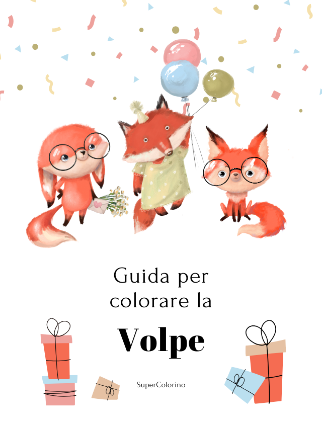Guida per colorare la volpe