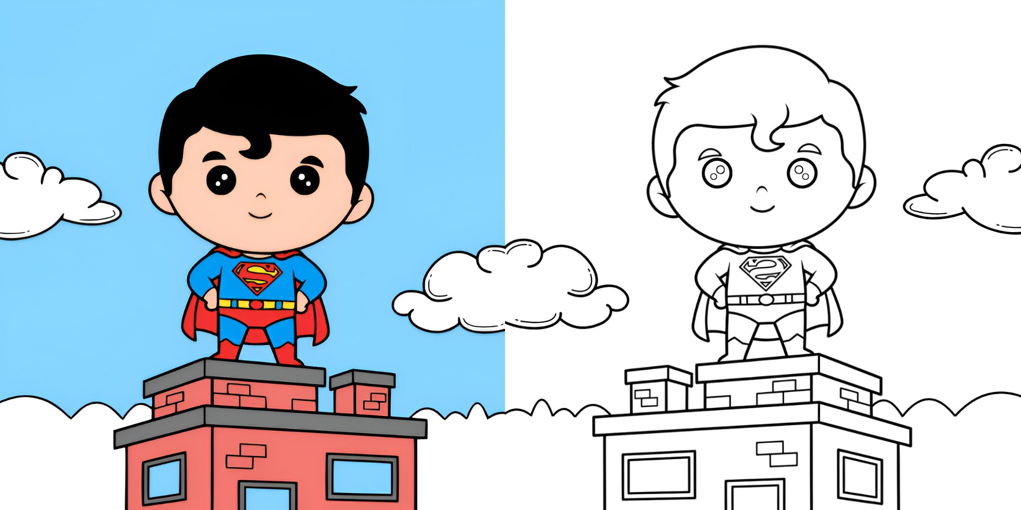 Coloriage Superman ft