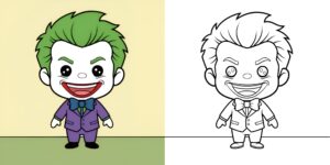 joker da colorare ft