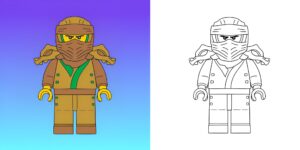 ninjago da colorare ft
