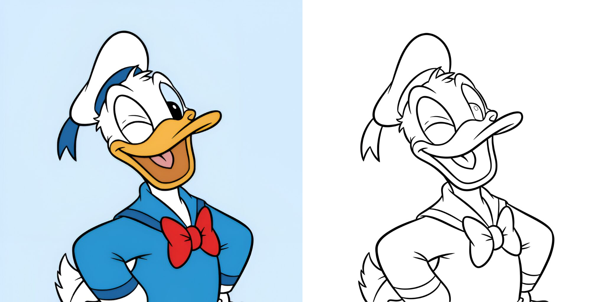 Livre de coloriage Donald Duck ft