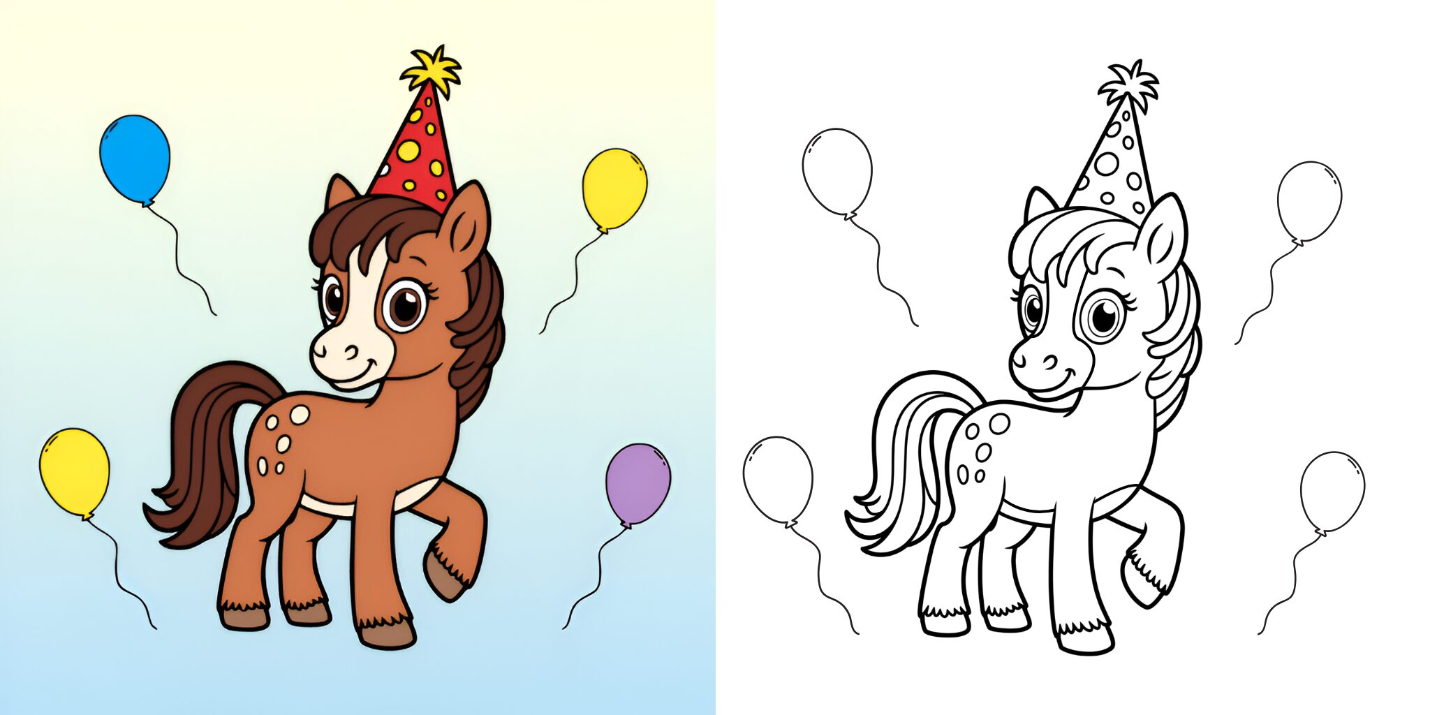 Färbung Pony ft