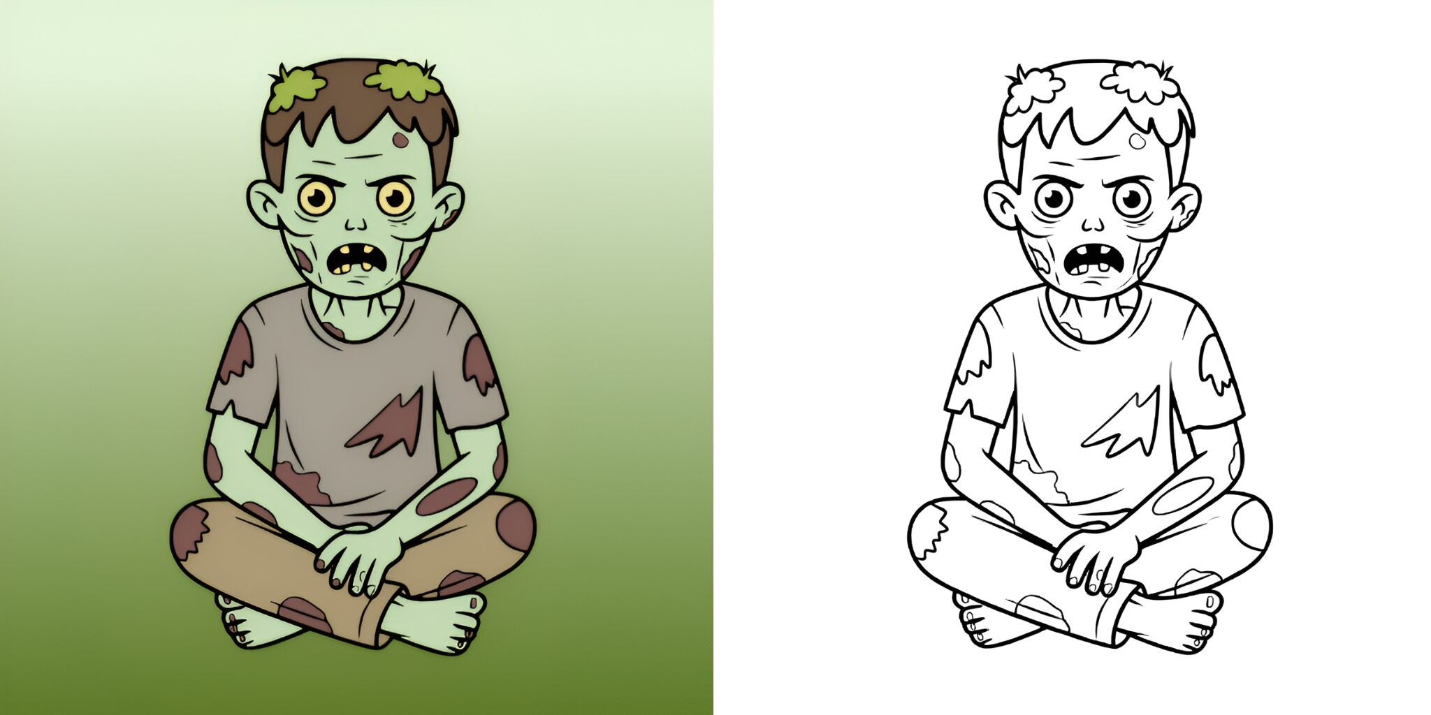Zombie-Malvorlagen ft