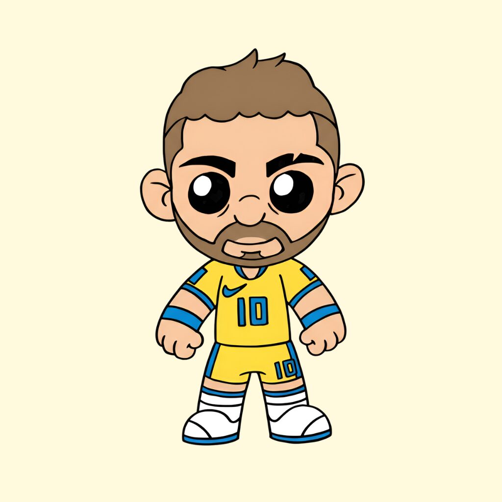 Coloriages Neymar par numéros