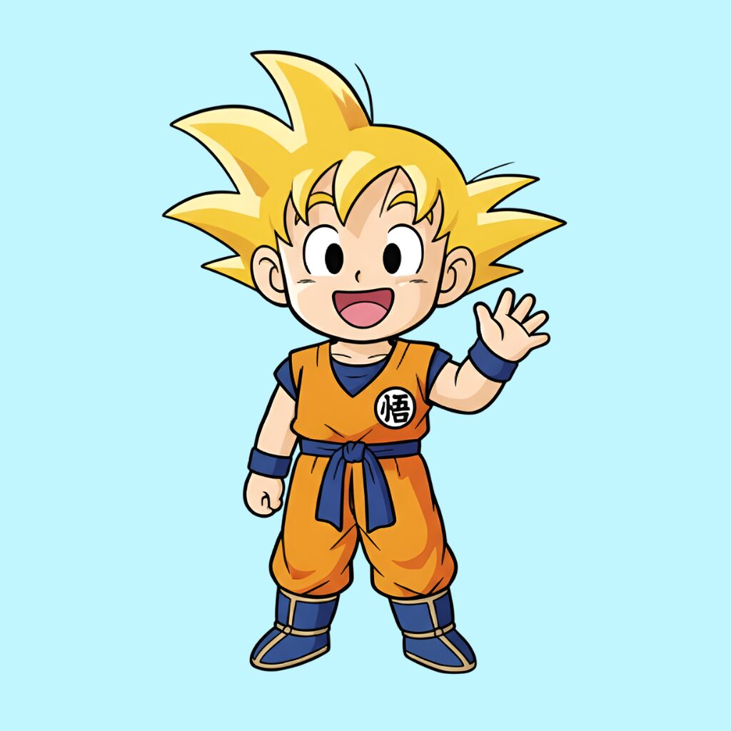 Goku Malvorlagen nach Zahlen