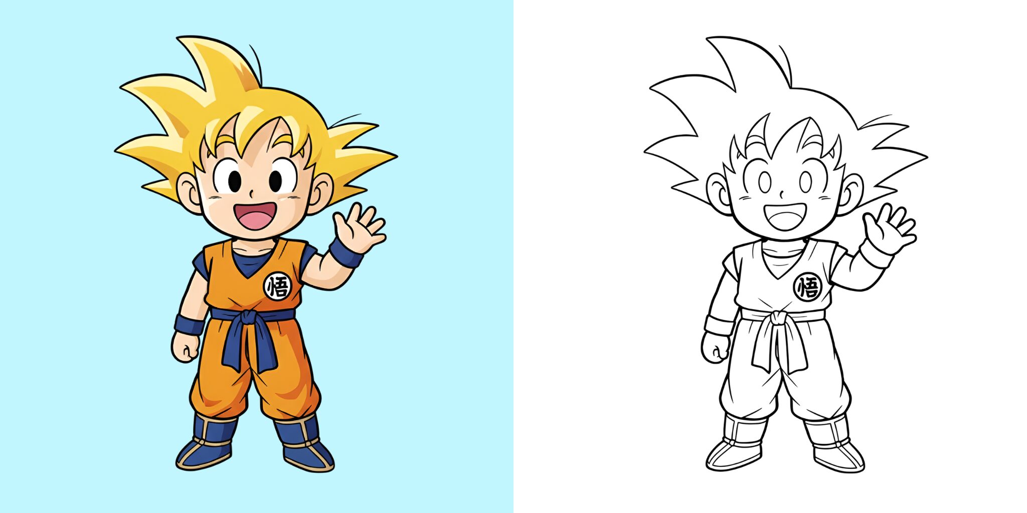 Goku Malvorlagen ft