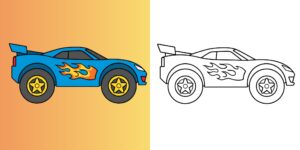 Hot Wheels da colorare ft