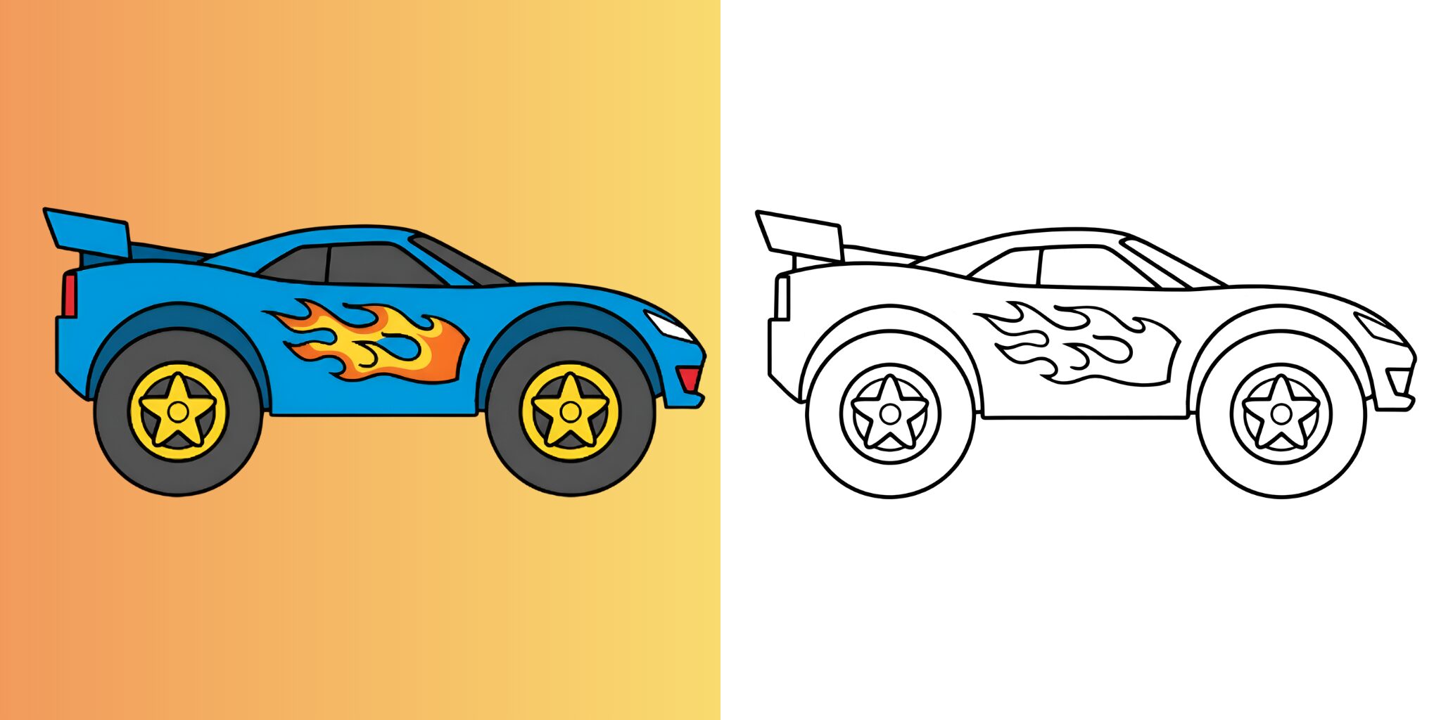 Hot Wheels Malvorlagen ft